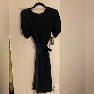 Navy Wrap Dress - Jessica Howard